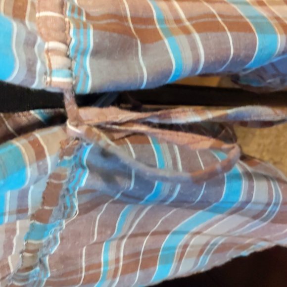 Drawstring Plaid Top - Picture 4 of 6